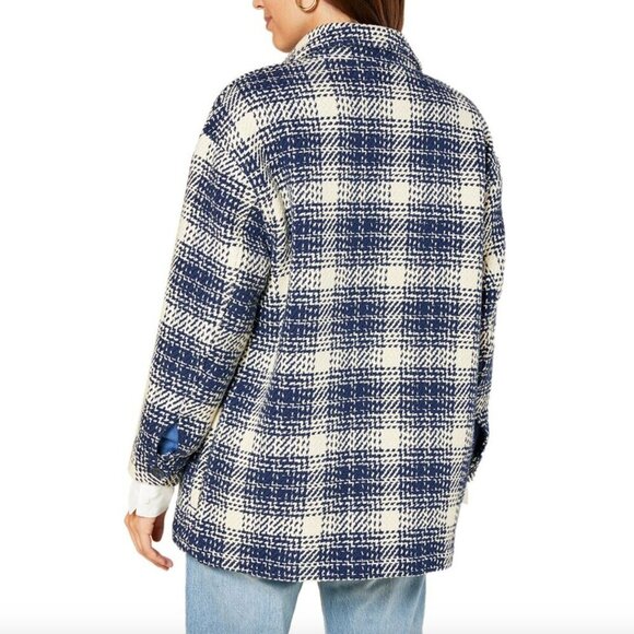Outerknown Cloud Weave Jacket Birch Optic Plaid NWOT - Picture 3 of 10